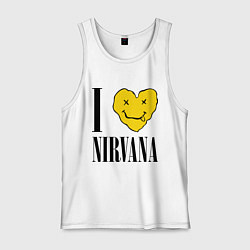 Мужская майка I love Nirvana