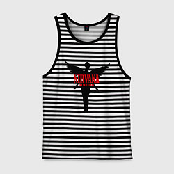 Майка мужская хлопок Nirvana: In Utero, цвет: черная тельняшка