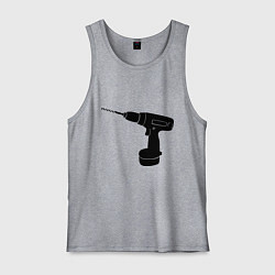 Мужская майка Она: перфоратор