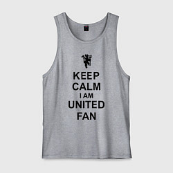 Мужская майка Keep Calm & United fan