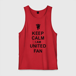 Мужская майка Keep Calm & United fan