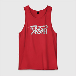 Майка мужская хлопок Trash gang, цвет: красный