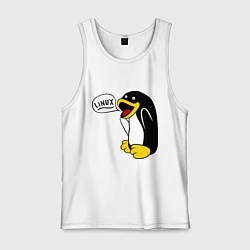Мужская майка Пингвин: Linux