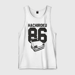 Майка мужская хлопок Toyota AE86 Hachiroku, цвет: белый