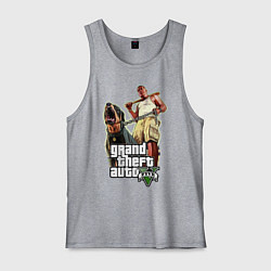 Мужская майка GTA 5: Man & Dog