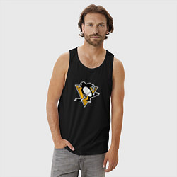 Майка мужская хлопок Pittsburgh Penguins: Evgeni Malkin, цвет: черный — фото 2