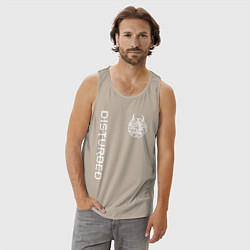 Майка мужская хлопок DISTURBED, цвет: миндальный — фото 2