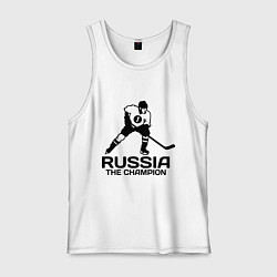 Мужская майка Russia: Hockey Champion