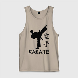 Майка мужская хлопок Karate craftsmanship, цвет: миндальный