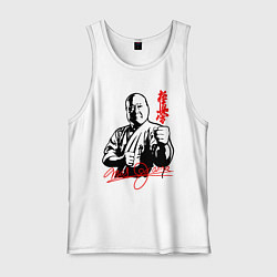 Майка мужская хлопок Масутацу Ояма, цвет: белый