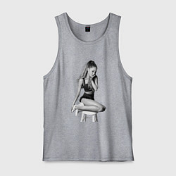 Майка мужская хлопок ARIANA GRANDE, цвет: меланж