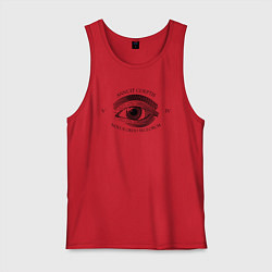 Майка мужская хлопок Novus Ordo Seclorum, цвет: красный