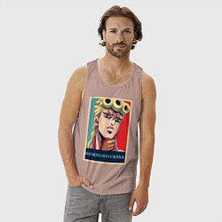 Майка мужская хлопок Джорно Джованна, цвет: пыльно-розовый — фото 2