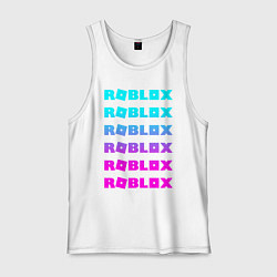 Майка мужская хлопок ROBLOX, цвет: белый