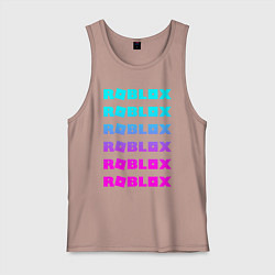 Майка мужская хлопок ROBLOX, цвет: пыльно-розовый