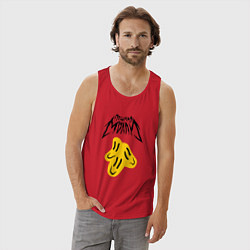 Майка мужская хлопок ПОШЛАЯ МОЛЛИ, цвет: красный — фото 2