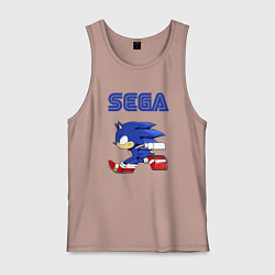 Майка мужская хлопок SEGA, цвет: пыльно-розовый