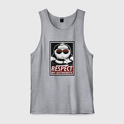 Майка мужская хлопок ЮЖНЫЙ ПАРК, цвет: меланж