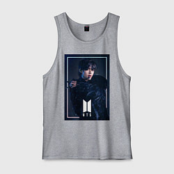 Майка мужская хлопок BTS Black Swan, цвет: меланж