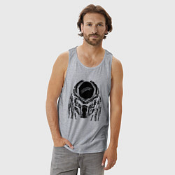 Майка мужская хлопок PREDATOR, цвет: меланж — фото 2