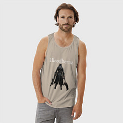 Майка мужская хлопок Bloodborne, цвет: миндальный — фото 2