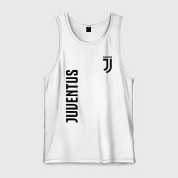 Майка мужская хлопок JUVENTUS, цвет: белый