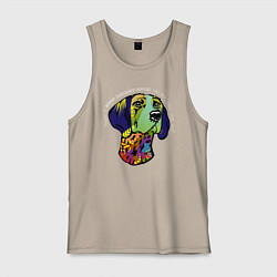 Мужская майка Берегись курцхаара