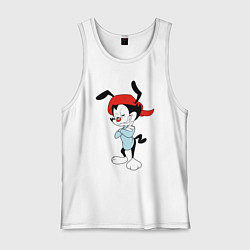 Майка мужская хлопок Вакко Уорнер Animaniacs, цвет: белый