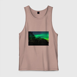 Майка мужская хлопок Северное сияние, цвет: пыльно-розовый