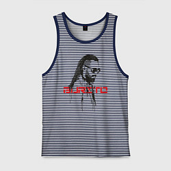 Майка мужская хлопок Группа Burito, цвет: синяя тельняшка