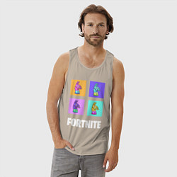 Майка мужская хлопок Фортнайт поп-ап, цвет: миндальный — фото 2