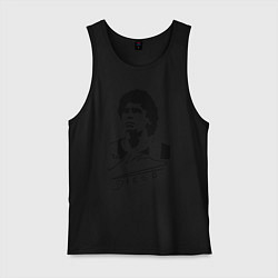 Майка мужская хлопок Diego Maradona, цвет: черный
