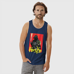 Майка мужская хлопок DOROHEDORO, цвет: тёмно-синий — фото 2