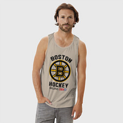 Майка мужская хлопок BOSTON BRUINS NHL, цвет: миндальный — фото 2