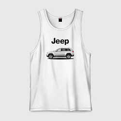 Майка мужская хлопок Jeep, цвет: белый