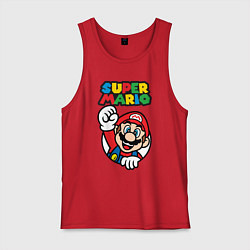 Майка мужская хлопок Mario, цвет: красный