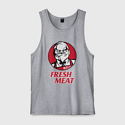 Майка мужская хлопок Pudge Dota Fresh Meat Пудж, цвет: меланж