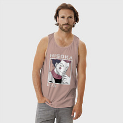 Майка мужская хлопок Хисока, цвет: пыльно-розовый — фото 2