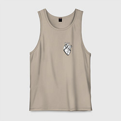 Мужская майка Анатомическое сердце