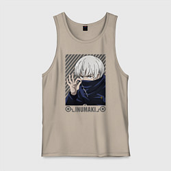 Майка мужская хлопок Инумаки, цвет: миндальный