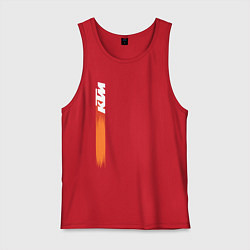 Майка мужская хлопок KTM КТМ Z, цвет: красный