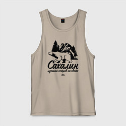 Мужская майка Сахалин - лучший остров