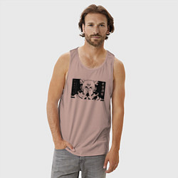 Майка мужская хлопок Магическая битва Сукуна, цвет: пыльно-розовый — фото 2