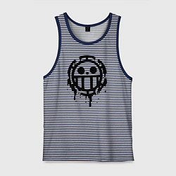 Мужская майка One Piece знак черной краской