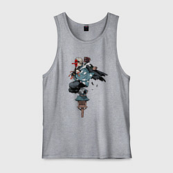 Мужская майка Клинок рассекающий демонов - ниндзя спасает Незуко