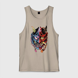 Майка мужская хлопок Два лица, цвет: миндальный