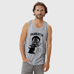 Майка мужская хлопок Шарлотта Катакури One Piece, цвет: меланж — фото 2