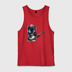 Майка мужская хлопок Уэс, цвет: красный