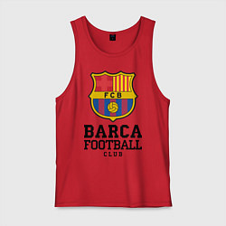 Майка мужская хлопок Barcelona Football Club, цвет: красный