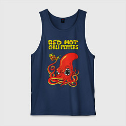 Майка мужская хлопок RED HOT CHILI PEPPERS, цвет: тёмно-синий